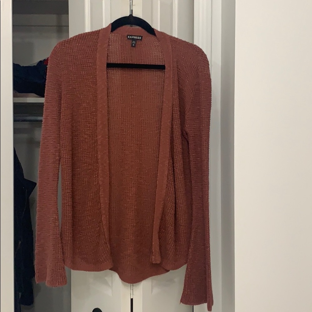 Express bell sleeve cardigan